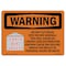 Signmission OSHA WARNING, 7" Height, Peel And Stick Wall Graphic, 10" x 7", Landscape, Grain Bin Silo Safety OS-WS-RD-710-L-11960 - alternate 1